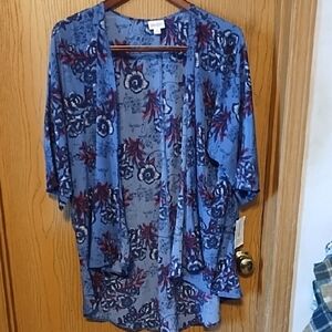 LuLaRoe Multicolor Lindsay Kimono